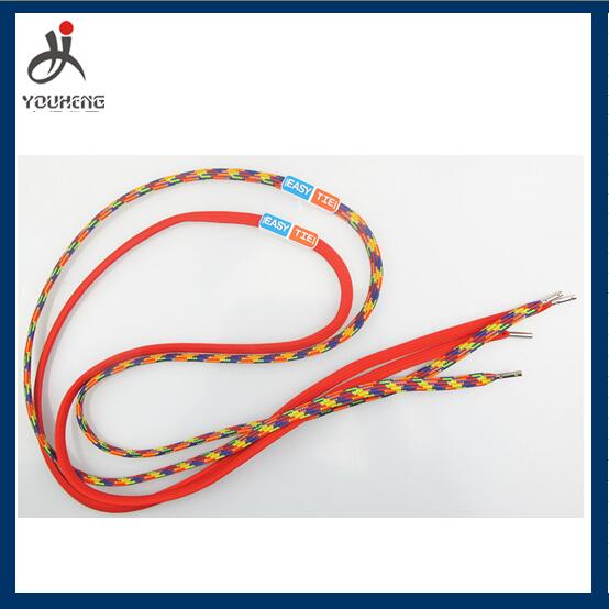 Shoe laces with metal tips