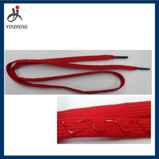Silicone printing shoe laces